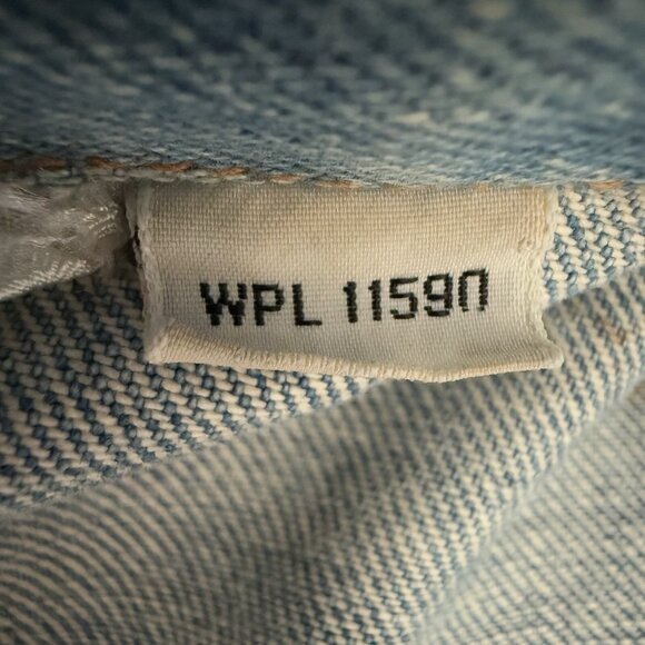 VTG MVP Cor Inc MILLER LITE Blue Denim Jean Jacket Distressed Men's Size Large - Picture 4 of 16